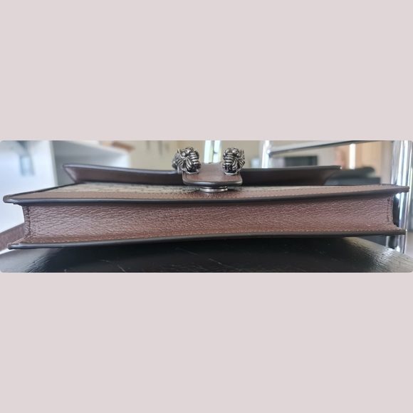 Gucci GG Supreme Dionysus Clutch, Brown Monogram - As New Condition RRP $1899 - Picture 12 of 12